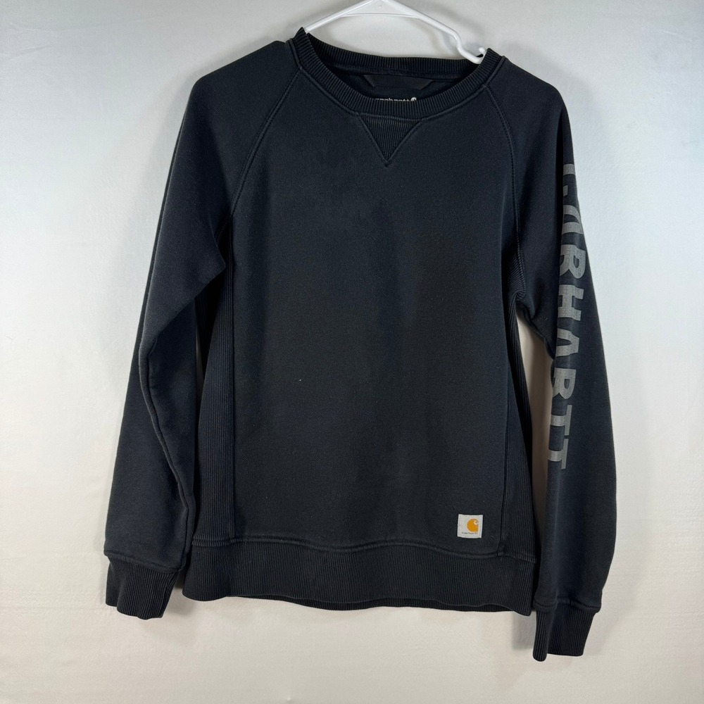 Carhartt Mens Relaxed Fit Graphic Sleeve Sweatshirt Black TS4410-W Small